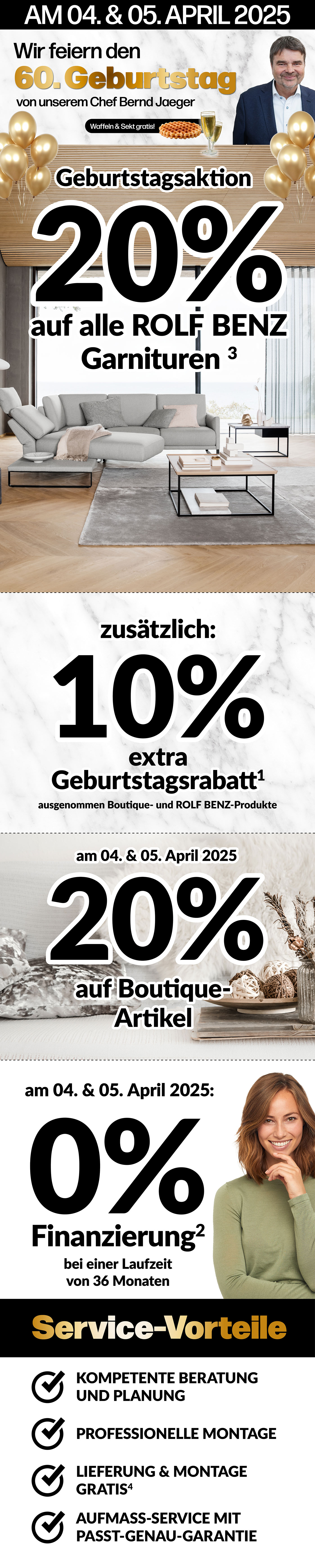 Geburtstagsrabatte
